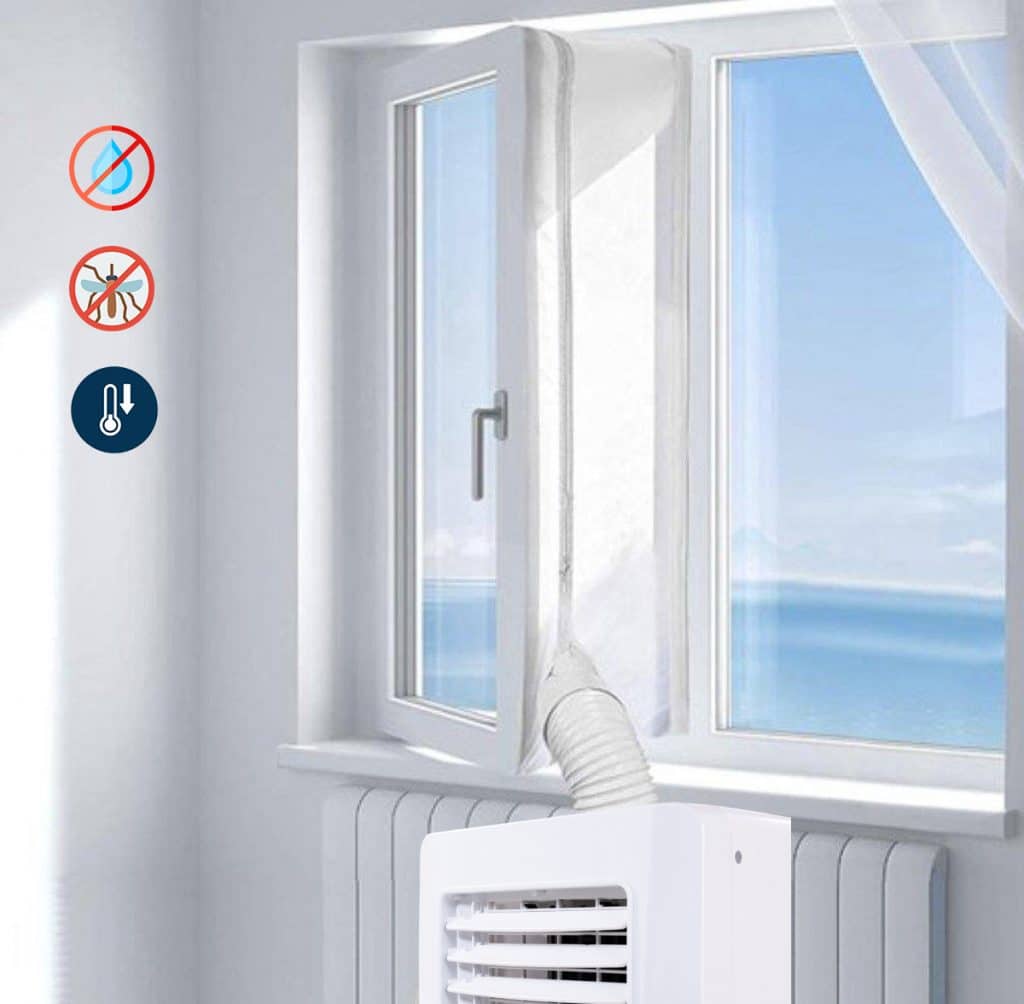 Toevallig plek wijsvinger Kikiko Raamafdichtingskit Mobiele Airco | 400 cm | Window Kit | Universeel  | Mobiele Airco's